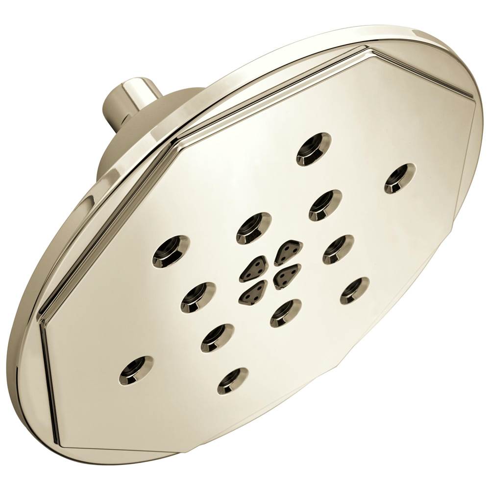 Brizo Rook® 8'' H2Okinetic<sup>®</sup> Round Multi-Function Wall Mount Showerhead