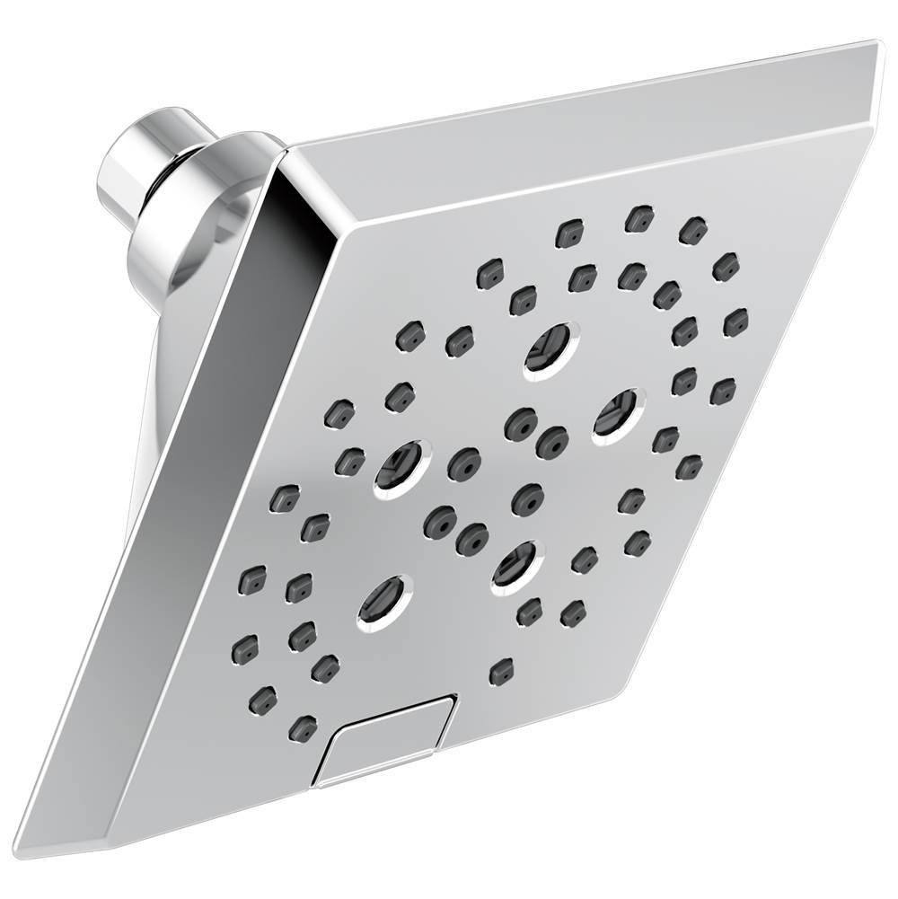 Delta Faucet Universal Showering Components H2OKinetic®5-Setting Angular Modern Raincan Shower Head