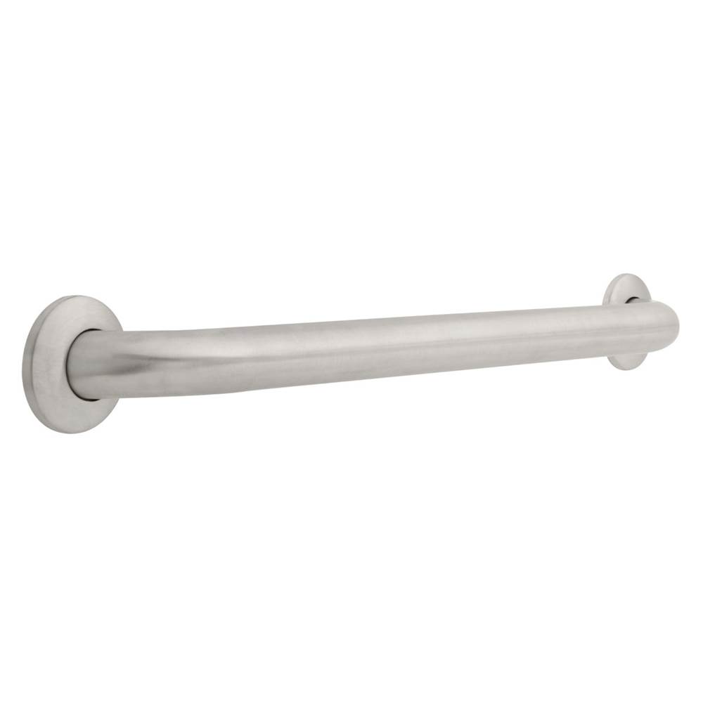 Franklin Brass 24x11/2 Concealed Screw Grab Bar, Stainless Steel