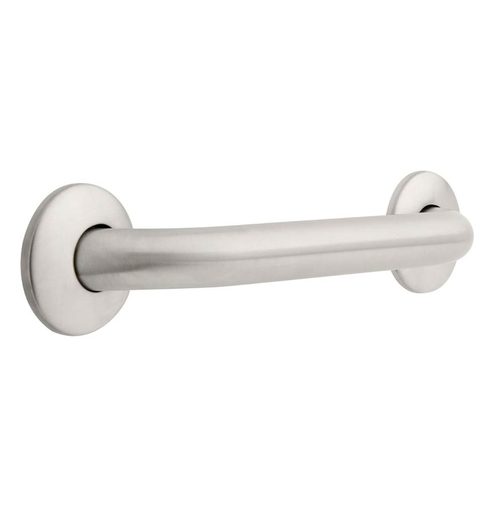 Franklin Brass 12x11/4 Concealed Screw Grab Bar, Stainless Steel