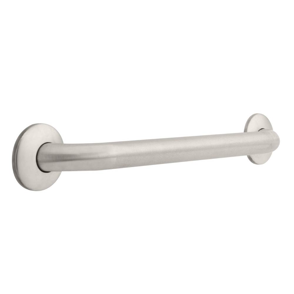 Franklin Brass 18x11/4 Concealed Screw Grab Bar, Peened and Stainless Steel