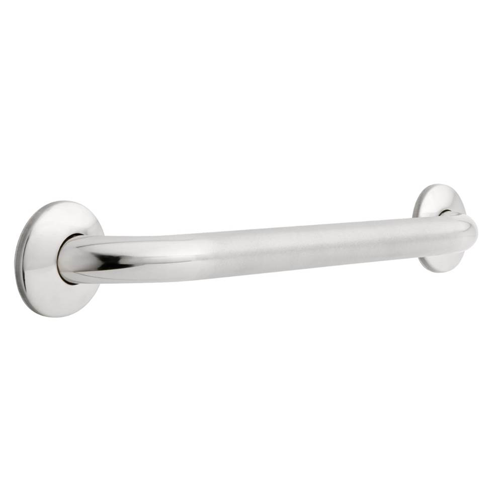 Franklin Brass 18x11/4 Concealed Screw Grab Bar, Peened and Bright Stainless
