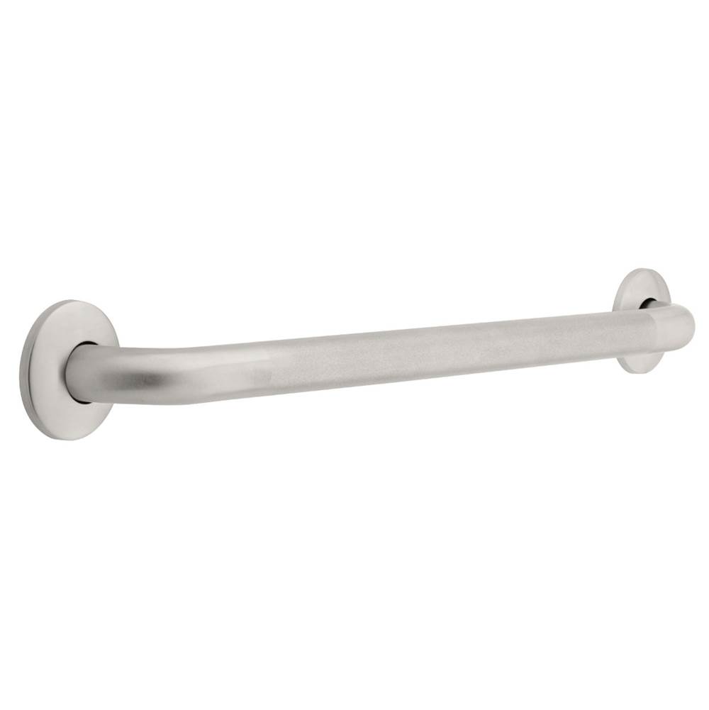 Franklin Brass 24x11/4 Concealed Screw Grab Bar, Peened and Stainless Steel