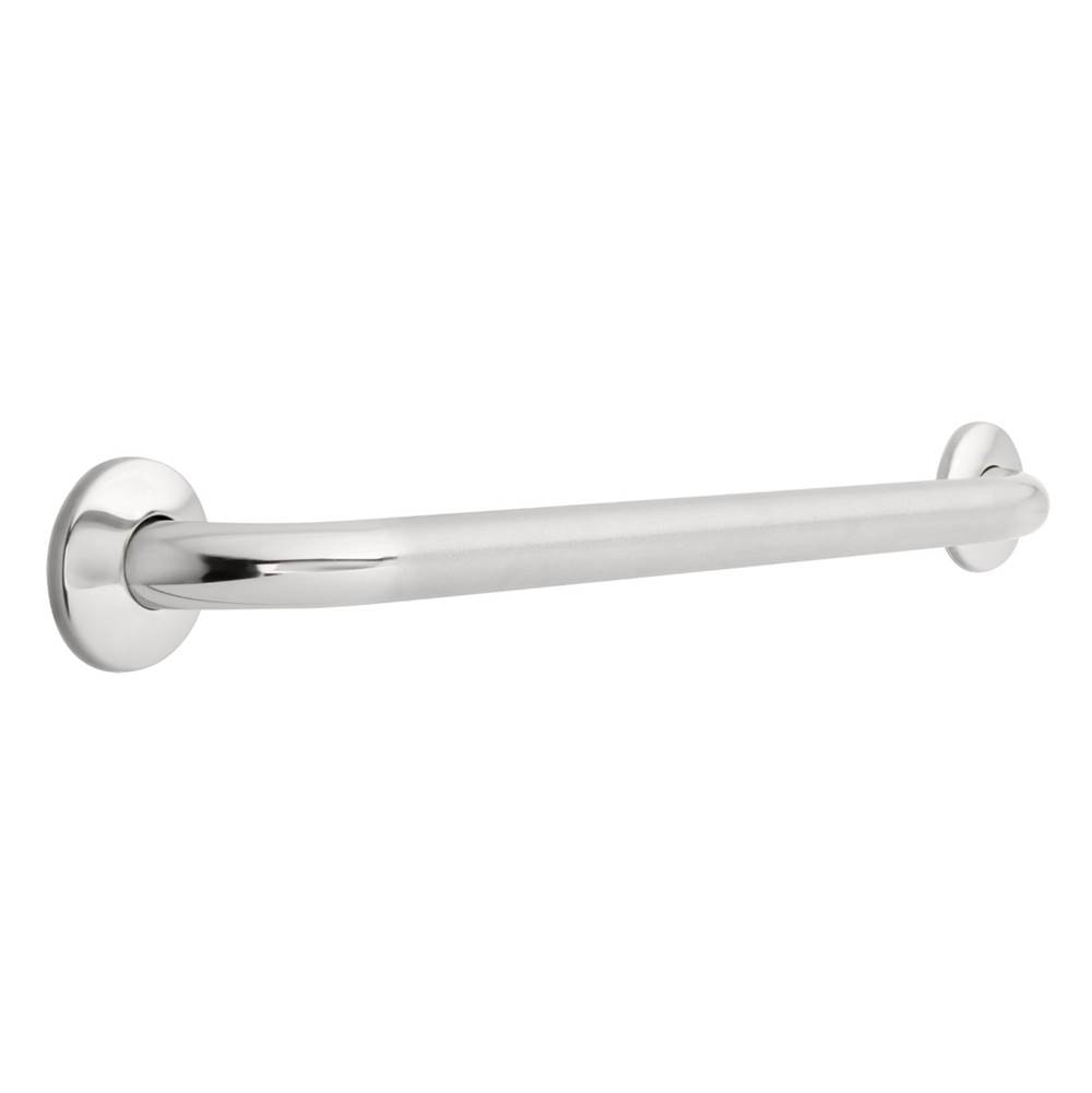 Franklin Brass 24x11/4 Concealed Screw Grab Bar, Peened and Bright Stainless