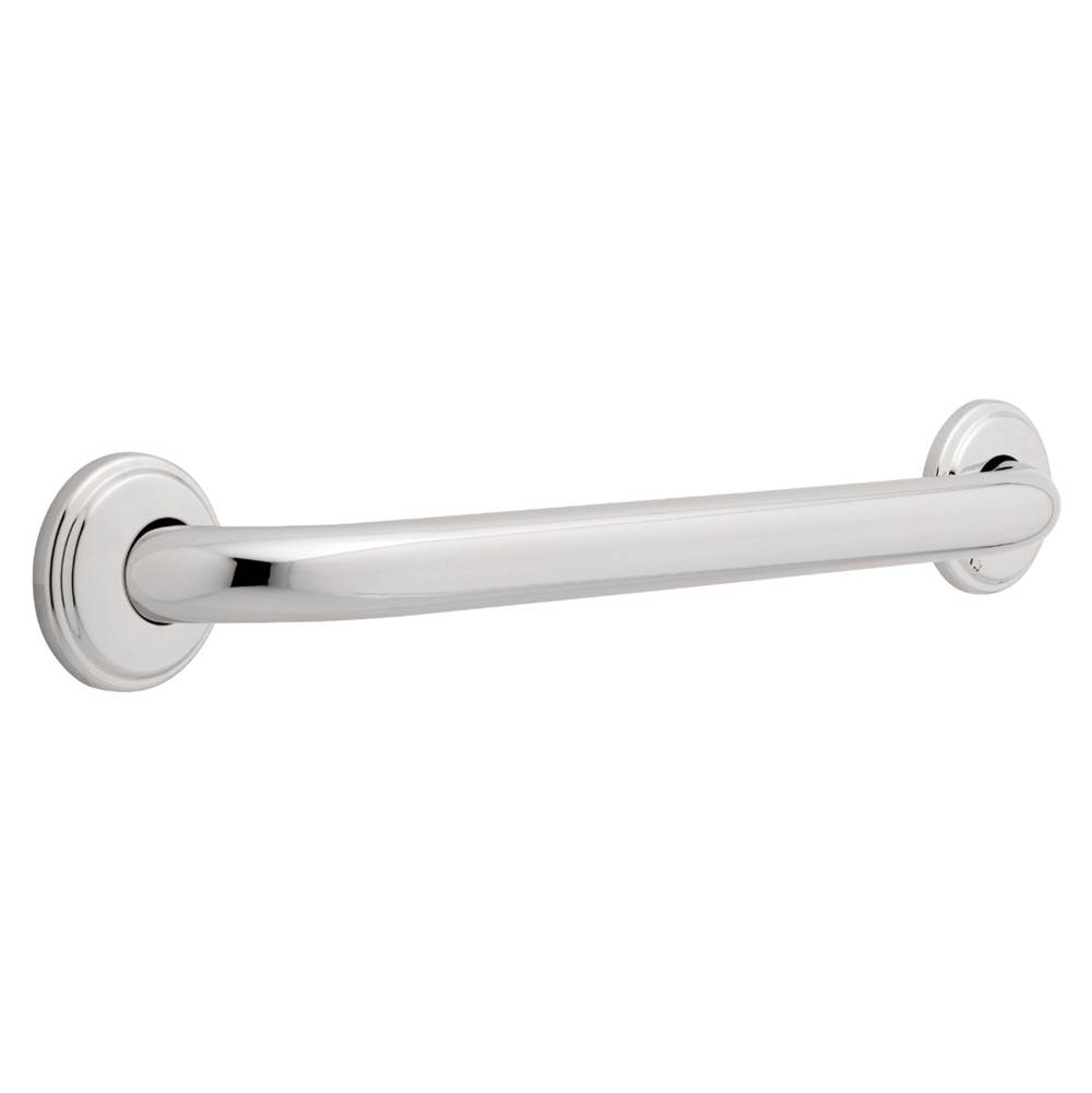 Franklin Brass 1-1/4x18 Grab Bar, Concealed Mount, Bright Stainless Steel