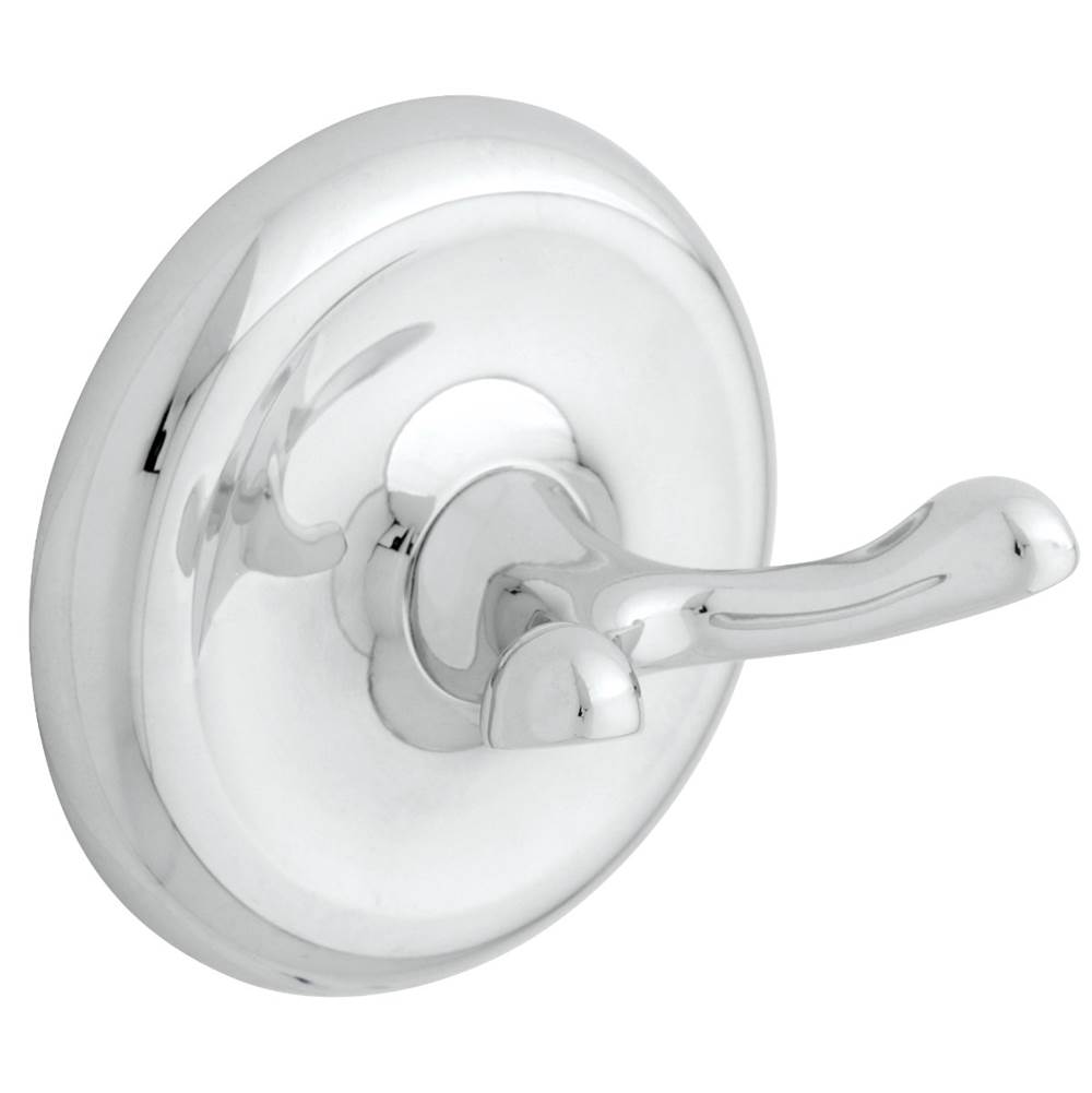 Franklin Brass College Circle Double-Robe Hook, Polished Chrome