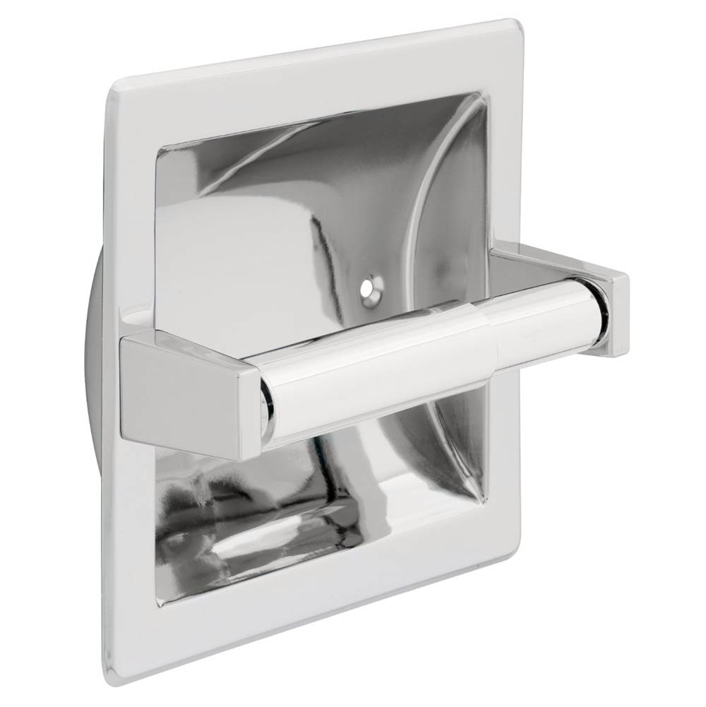 Franklin Brass Recessed Toilet Paper Holder, Polished Chrome