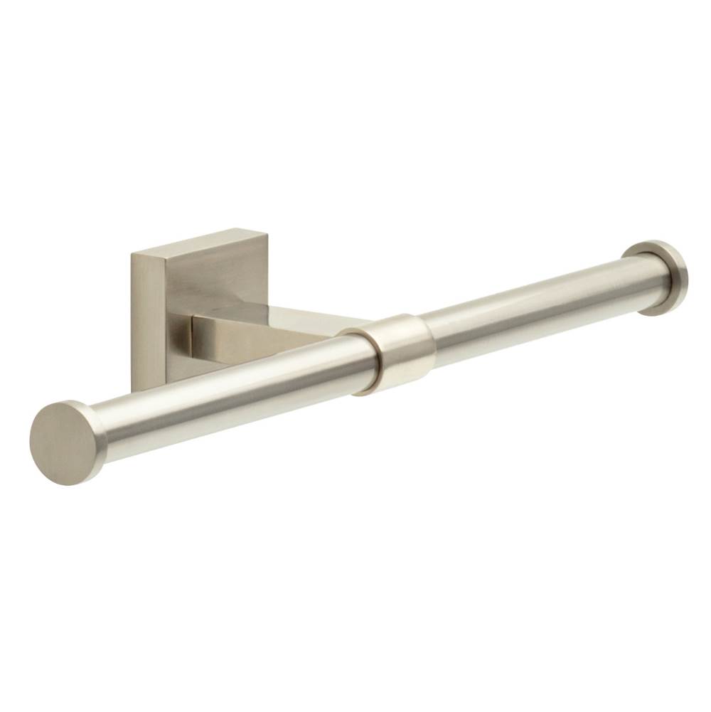Franklin Brass Maxted Double Single Arm Toilet Paper Holder, Satin Nickel