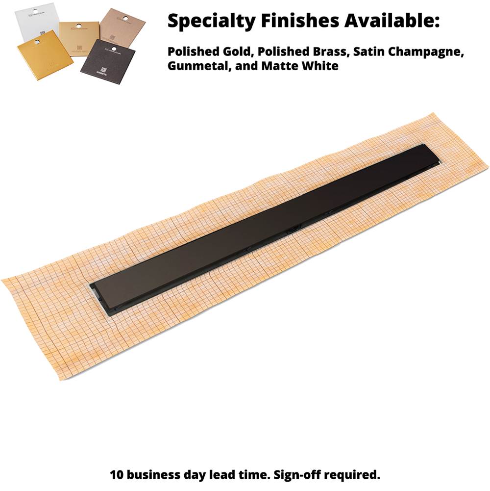 Infinity Drain 42'' FCS Series Complete Kit with 2 1/2'' Solid Grate in Oil Rubbed Bronze