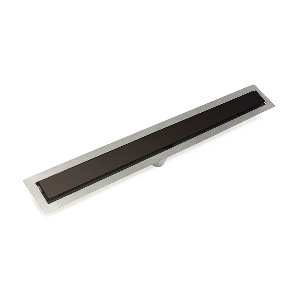 Infinity Drain 48'' FF Series Complete Kit with 2 1/2'' Solid Grate in Oil Rubbed Bronze