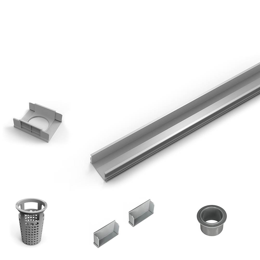 Infinity Drain 72'' PVC Component Only Kit for S-LAG 65, S-LT 65, and S-LTIF 65 series.