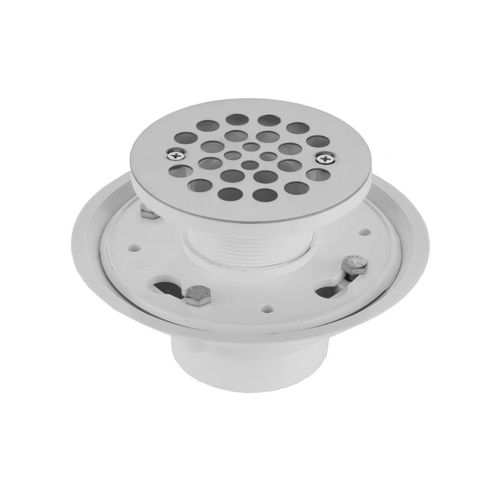 Jaclo 2'' or 3'' PVC Complete Round Shower Drain