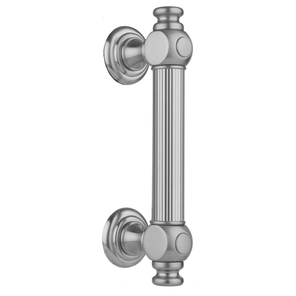 Jaclo 6'' H61 Reeded with End Caps Front Mount Shower Door Pull