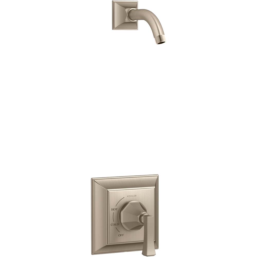 Kohler Memoirs® Stately Rite-Temp® shower trim set with Deco lever handle, less showerhead