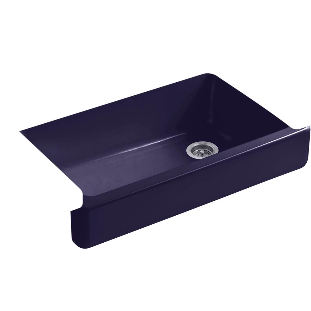 Kohler Whitehaven® 35-1/2'' x 21-9/16'' x 9-5/8'' Undermount single-bowl farmhouse kitchen sink