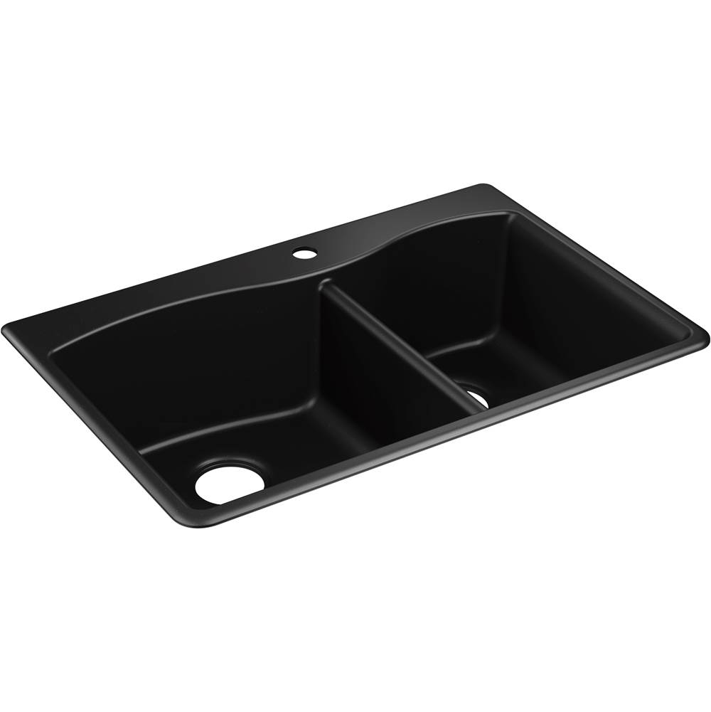 Kohler Kennon® 33'' x 22'' x 9-5/8'' Neoroc® top-mount/undermount large/medium kitchen sink