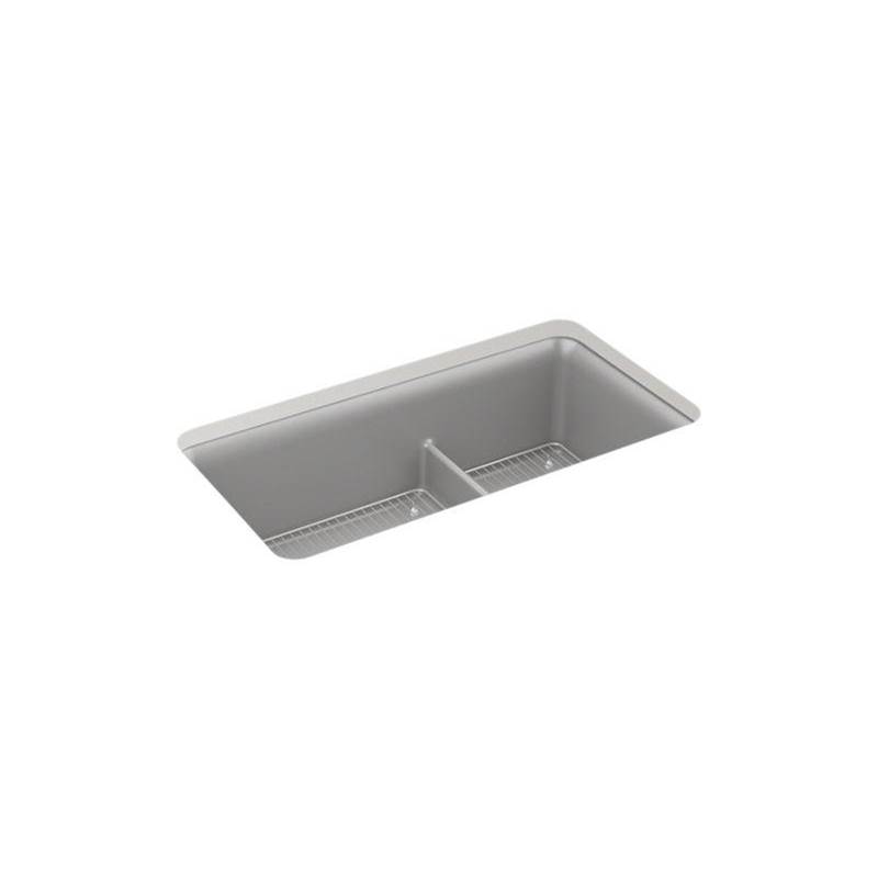 Kohler Cairn® Smart Divide® 33-1/2' undermount double-bowl kitchen sink
