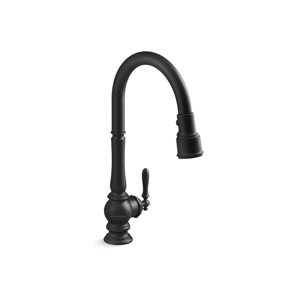 Kohler Artifacts® Touchless pull-down kitchen sink faucet with KOHLER® Konnect™ and three-function sprayhead