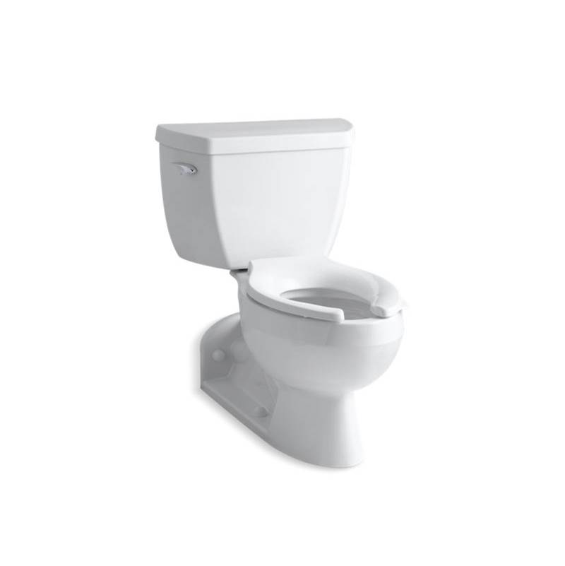 Kohler Barrington™ Two-piece elongated 1.6 gpf toilet with Pressure Lite® flushing technology and left-hand trip lever