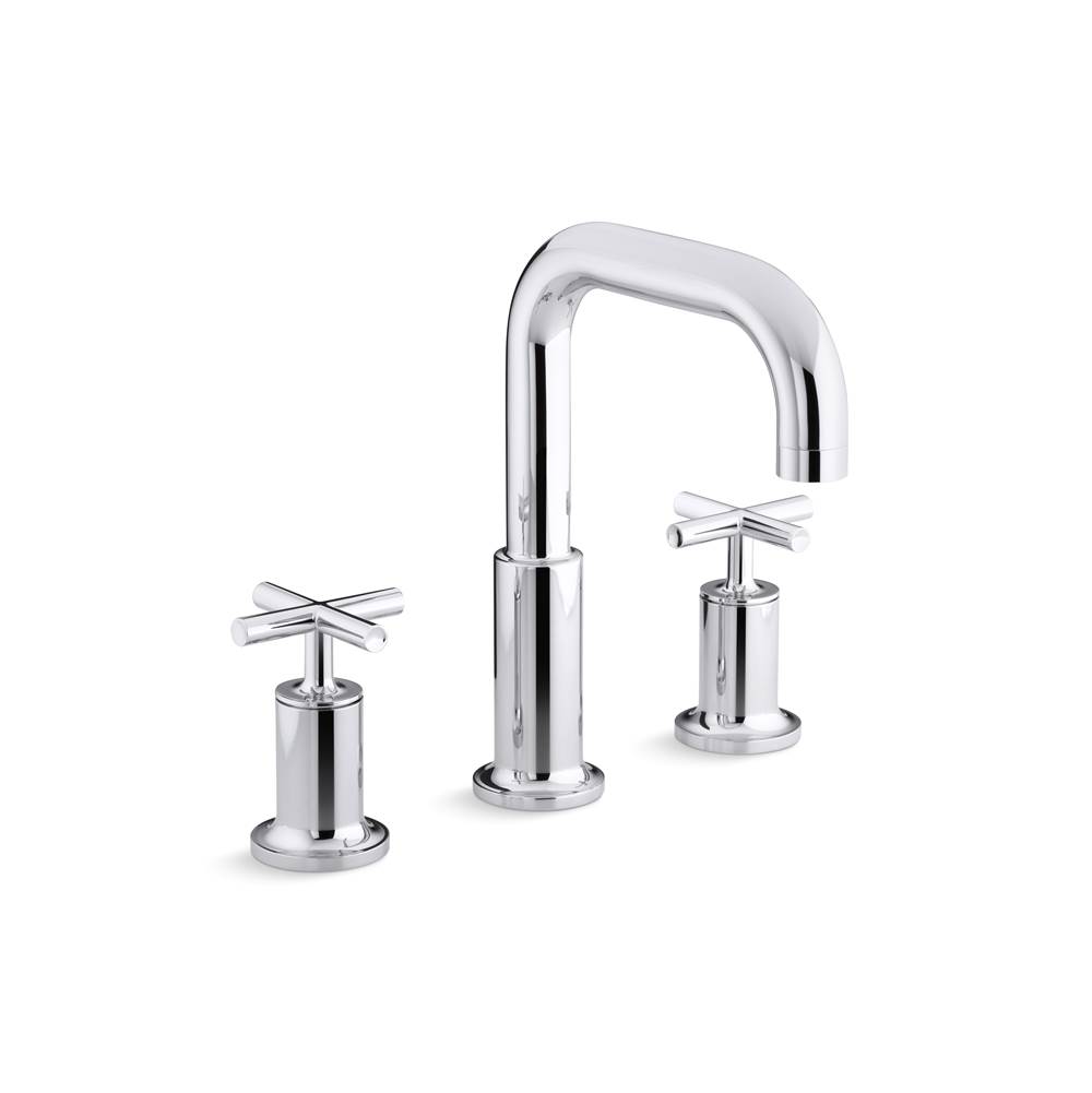 Kohler Purist® Deck-mount bath faucet trim for high-flow valve with cross handles, valve not included