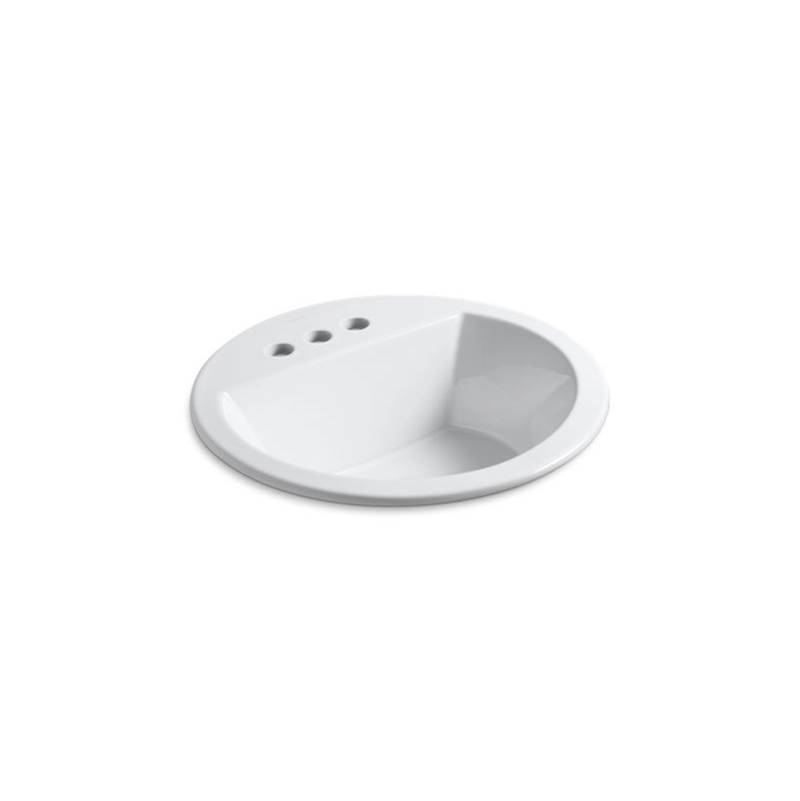 Kohler Bryant® Round Drop-in bathroom sink with 4'' centerset faucet holes