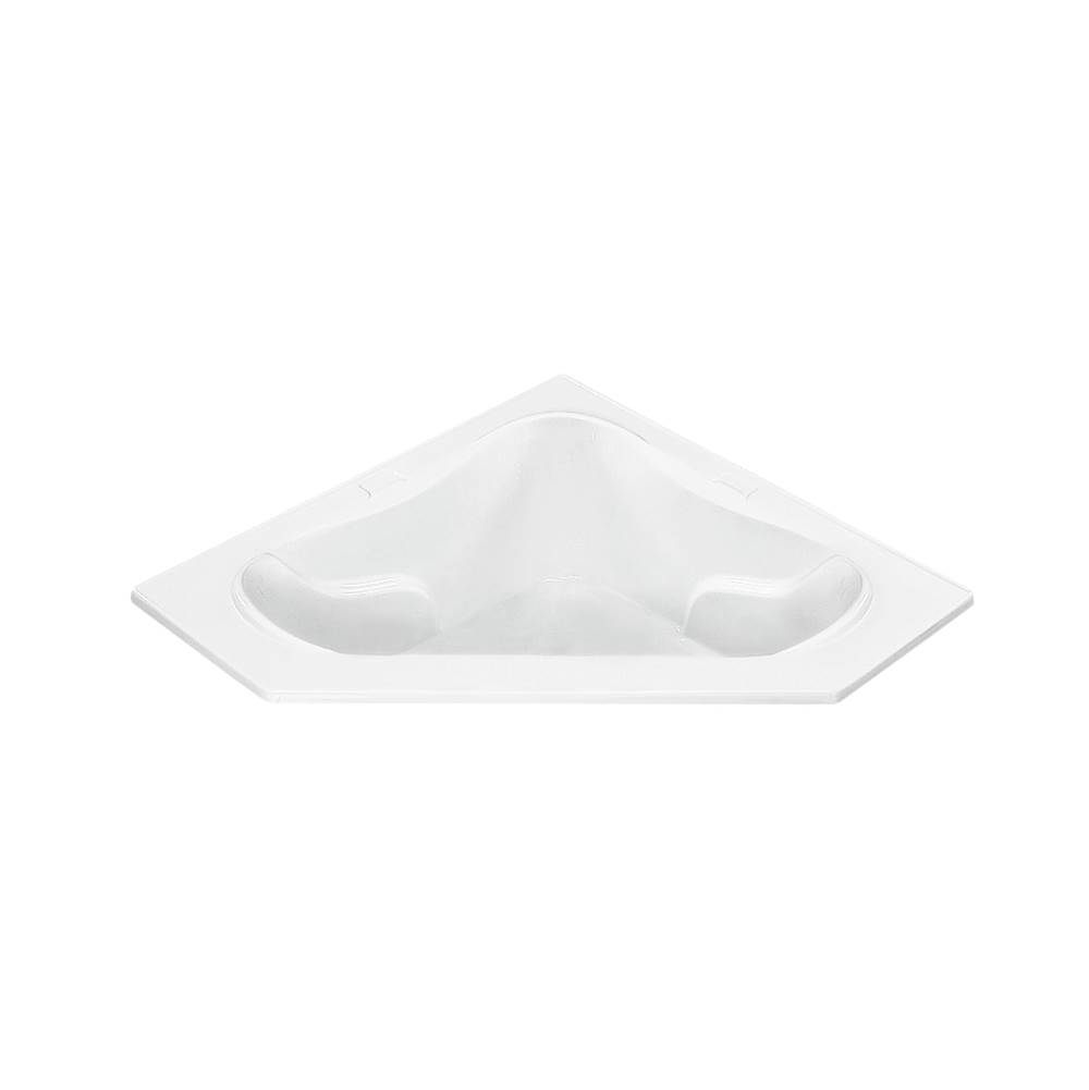 MTI Baths Cayman 1 Acrylic Cxl Drop In Corner Air Bath - White (59.25X59.25)