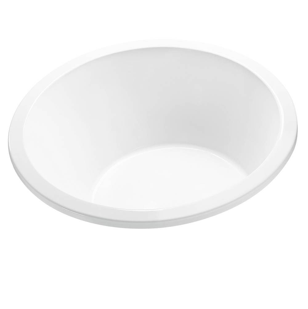 MTI Baths Jasmine 1 Acrylic Cxl Drop In Round Air Bath Elite/Whirlpool - White (65.5X65.5)