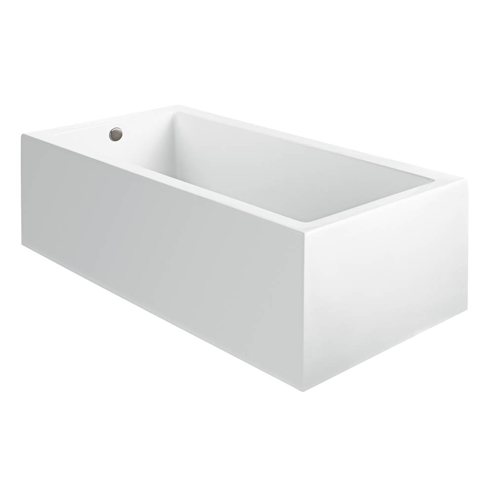 MTI Baths Andrea 2A Acrylic Cxl Sculpted 1 Side Air Bath - White (71.625X31.75)