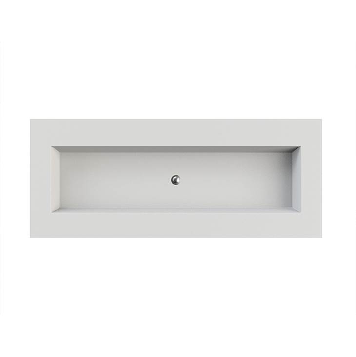 MTI Baths Petra 5 Sculpturestone Counter Sink Single Bowl Up To 80'' - Matte Biscuit