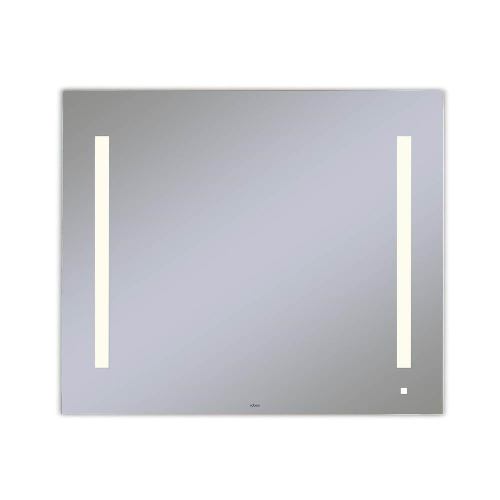 Robern AiO Lighted Mirror, 36'' x 30'' x 1-1/2'', LUM Lighting, 2700K Temperature (Warm Light), Dimmable, USB Charging Ports