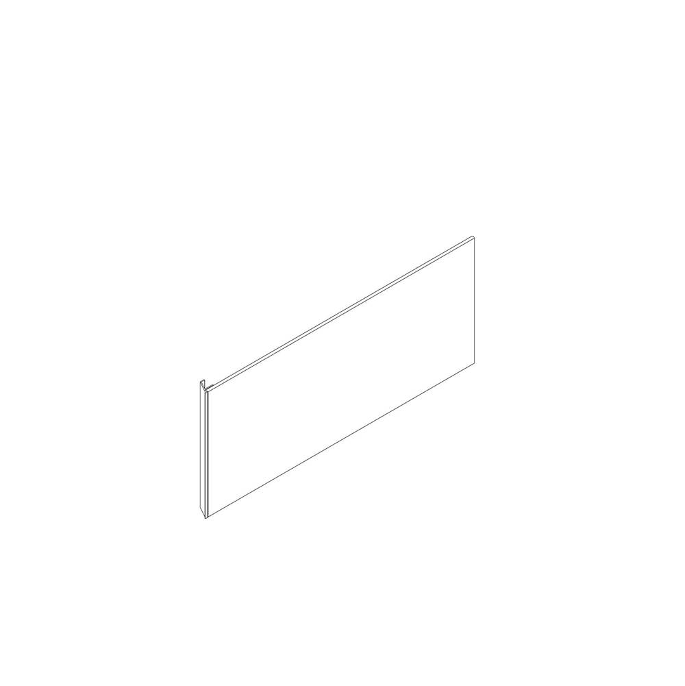 Robern Cartesian and Profiles Side Kit, 7-1/2'' H x 21'' D, Single Side Kit, Satin White