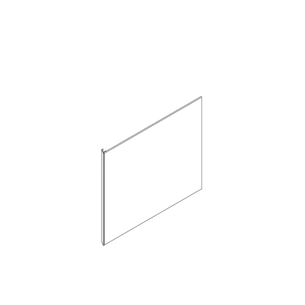 Robern Cartesian and Profiles Side Kit, 30'' H x 18'' D, Single Side Kit, Matte White