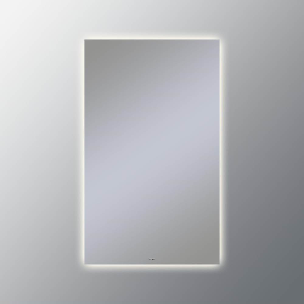 Robern Vitality Lighted Mirror, 24'' x 40'' x 1-3/4'', Rectangle, Glow Light Pattern, 3000K Temperature (Warm Light), Dimmable, Defogger