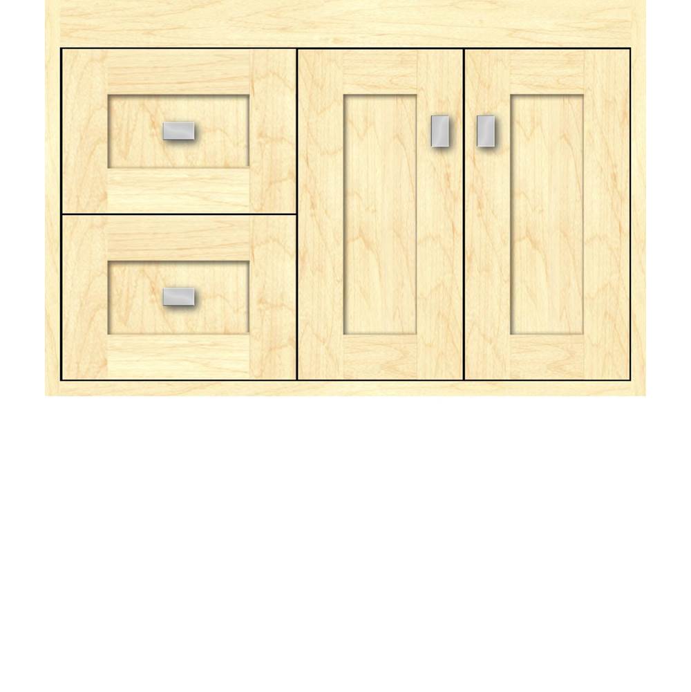 Strasser Woodenworks 30 X 18.5 X 19.75 Sodo Inset Wall Mount Vanity Shaker Nat Maple Lh