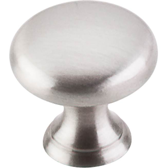 Top Knobs Asbury Mushroom Knob 15/16 Inch Brushed Satin Nickel