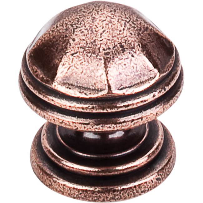 Top Knobs London Knob 1 1/4 Inch Old English Copper