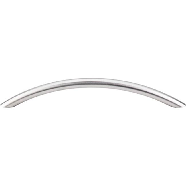 Top Knobs Solid Bowed Bar Pull 6 5/16 Inch (c-c) Brushed Stainless Steel