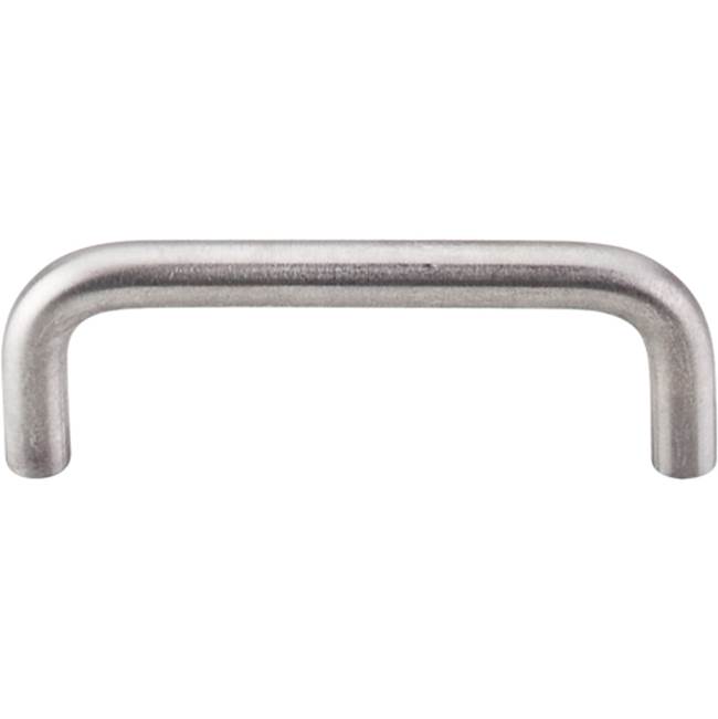 Top Knobs Bent Bar (8mm Diameter) 3 Inch (c-c) Brushed Stainless Steel