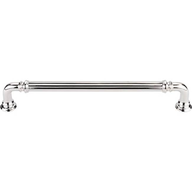 Top Knobs Reeded Pull 7 Inch (c-c) Polished Nickel