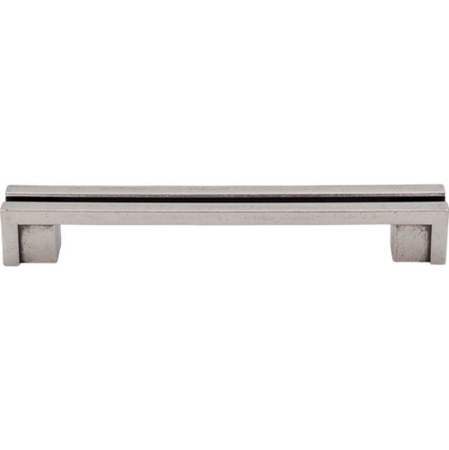 Top Knobs Flat Rail Pull 5 Inch (c-c) Pewter Antique