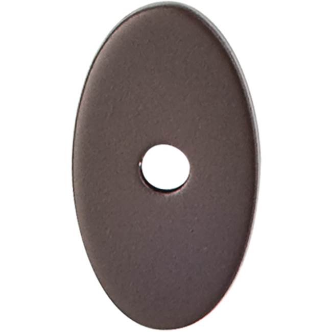Top Knobs Oval Backplate 1 1/4 Inch Oil Rubbed Bronze