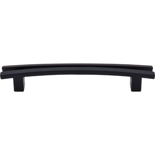 Top Knobs Flared Pull 5 Inch (c-c) Flat Black