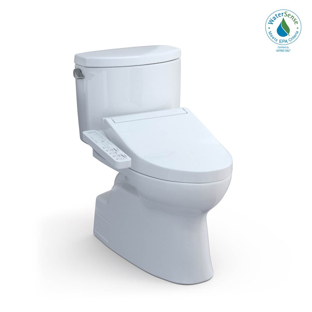 TOTO Toto® Washlet+® Vespin® II Two-Piece Elongated 1.28 Gpf Toilet And Washlet+® C2 Bidet Seat, Cotton White