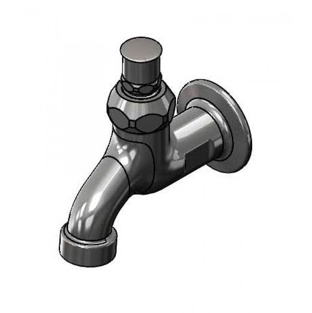 T&S Brass Single Sink Faucet w/ 1/2'' NPT Female Inlet & Loose Key Stop