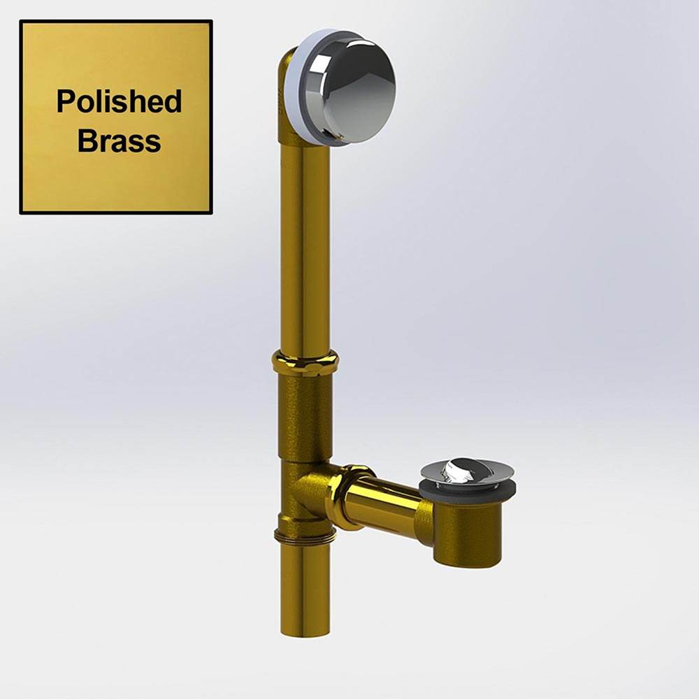 Watco Manufacturing Innovator Presflo Bath Waste Tubs To 24-In. 17G Brs Brs Polished Brass ''Pvd''