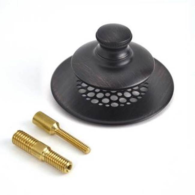 Watco Manufacturing Universal Nufit Pp Tub Clos. - 3/8-5/16 Brs Adptr Pin Rubbed Bronze Grid Strainer 3/8-5/16 And No.10-24 Adapter Pins