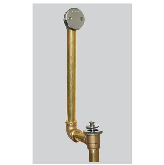 Watco Manufacturing Push Pull Tc With 18.125-In Direct Drain Ext. 17-Ga Brass Brs White