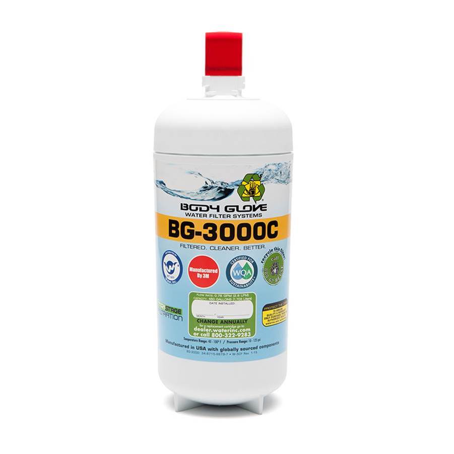 Water Inc Body Glove Water Filter Replacement Cartridge Bg-3000C